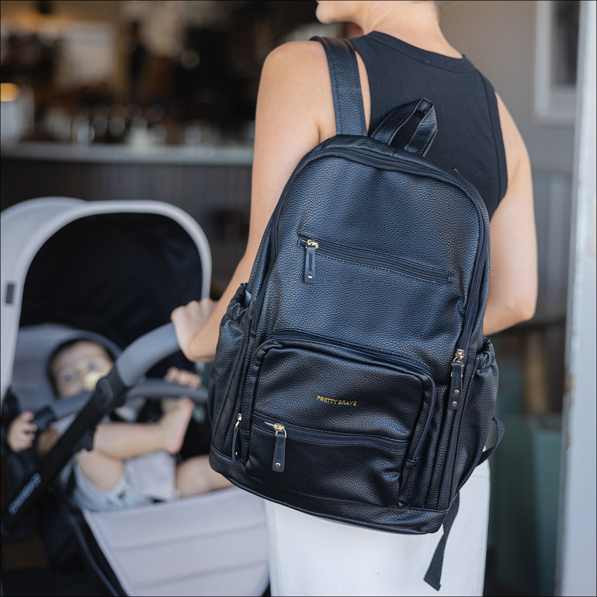 CHLOE BACKPACK Black Pebble