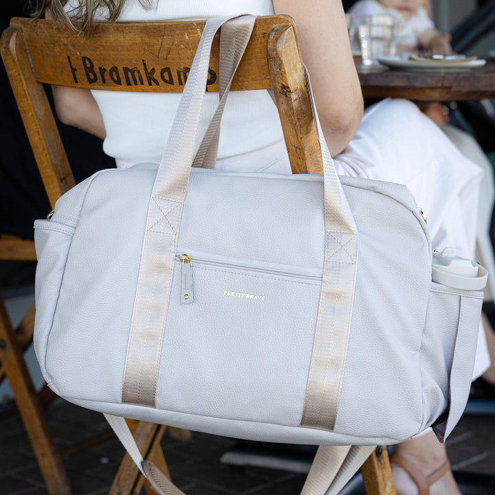 STELLA BABY BAG Stone Pebbled