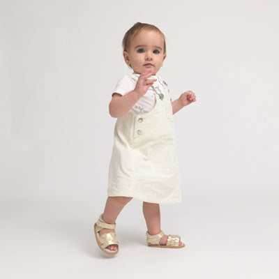HEARTS SANDAL Gold Sparkle