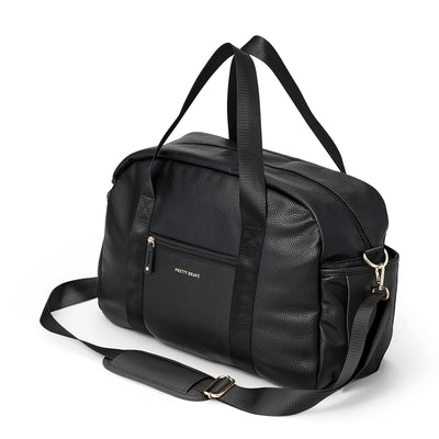 STELLA BABY BAG Black Pebbled