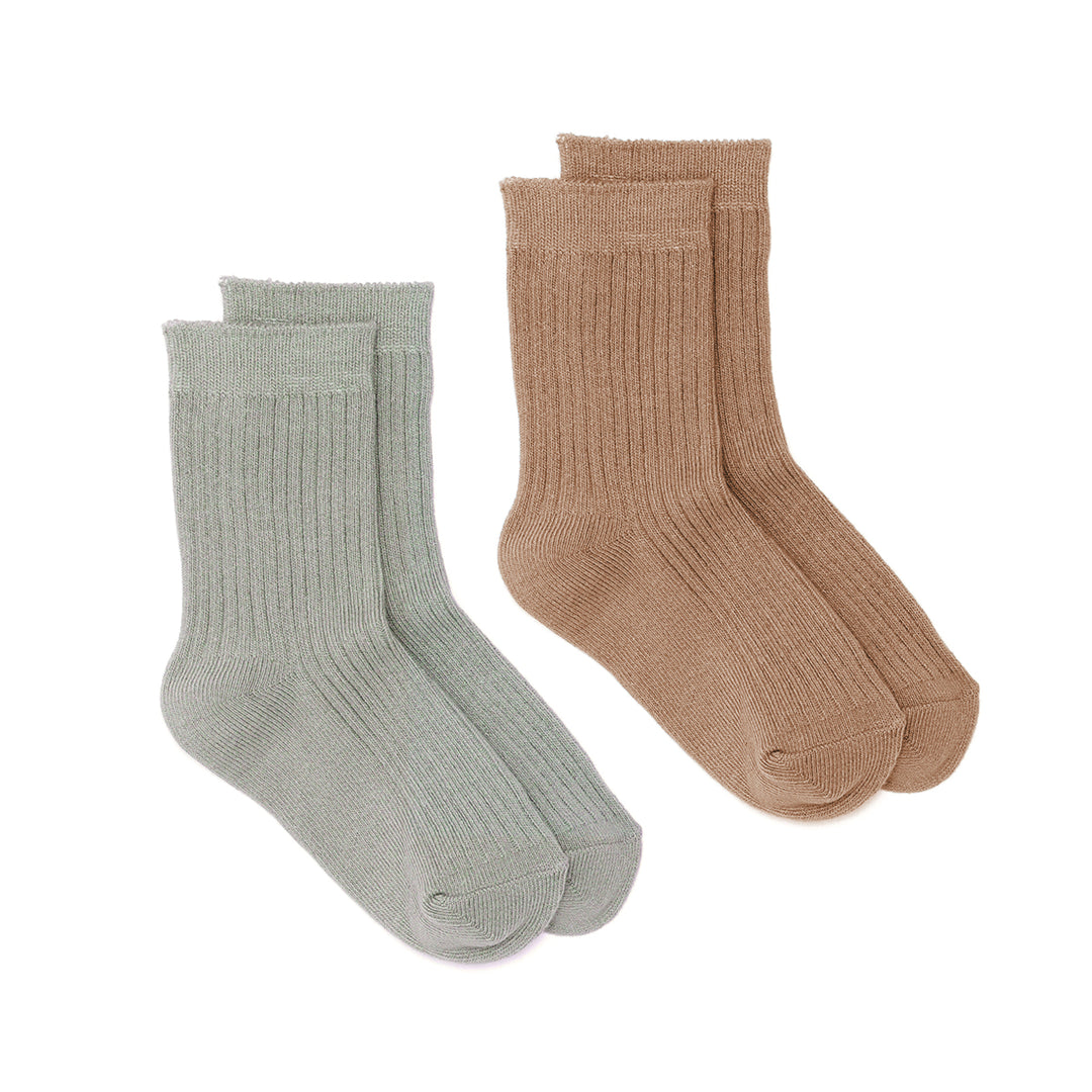 Pretty Brave 2 Pack Jordan Socks Sage Tan PRETTY BRAVE AU