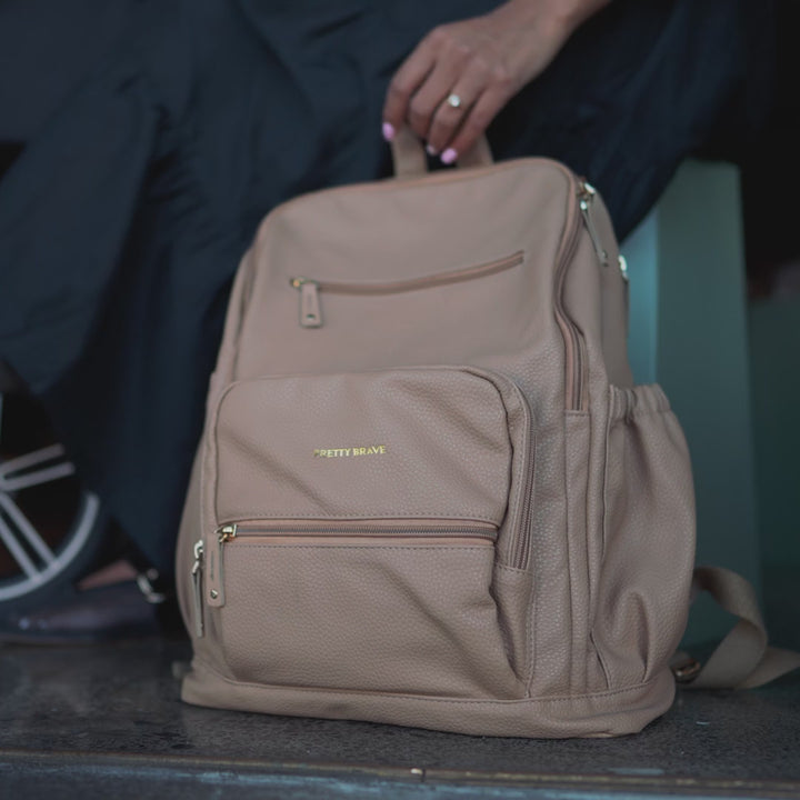 CHLOE BACKPACK Stone Pebbled